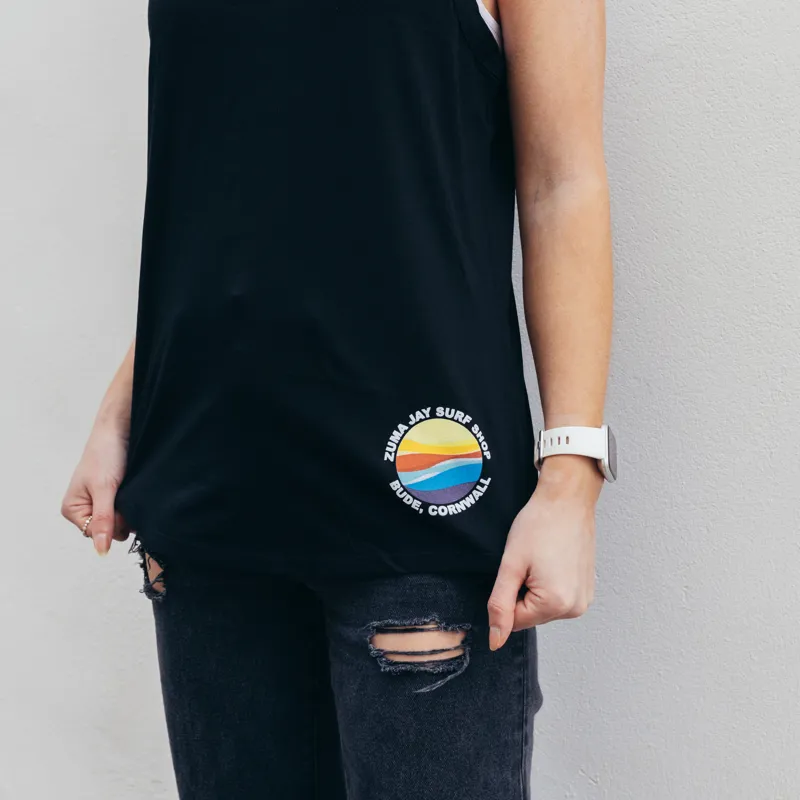 Zuma Jay Olive Singlet Black-1